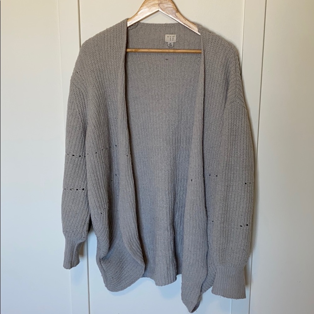TARGET gray cozy chunky cardigan